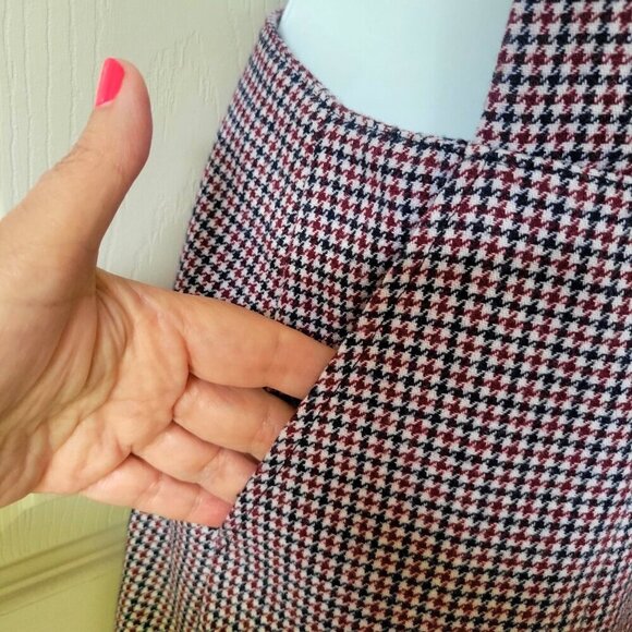 Forever 21 Houndstooth Women's Button-Front Pinafore Mini Dress- M - Picture 9 of 10
